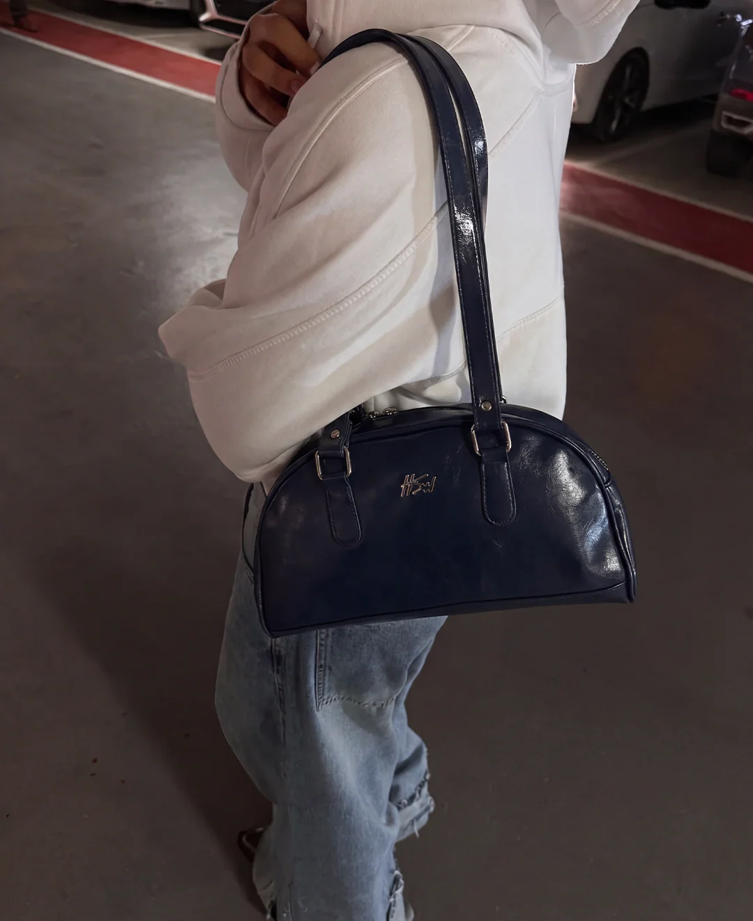 BOWLER BAG NAVY BLUE - Image 3