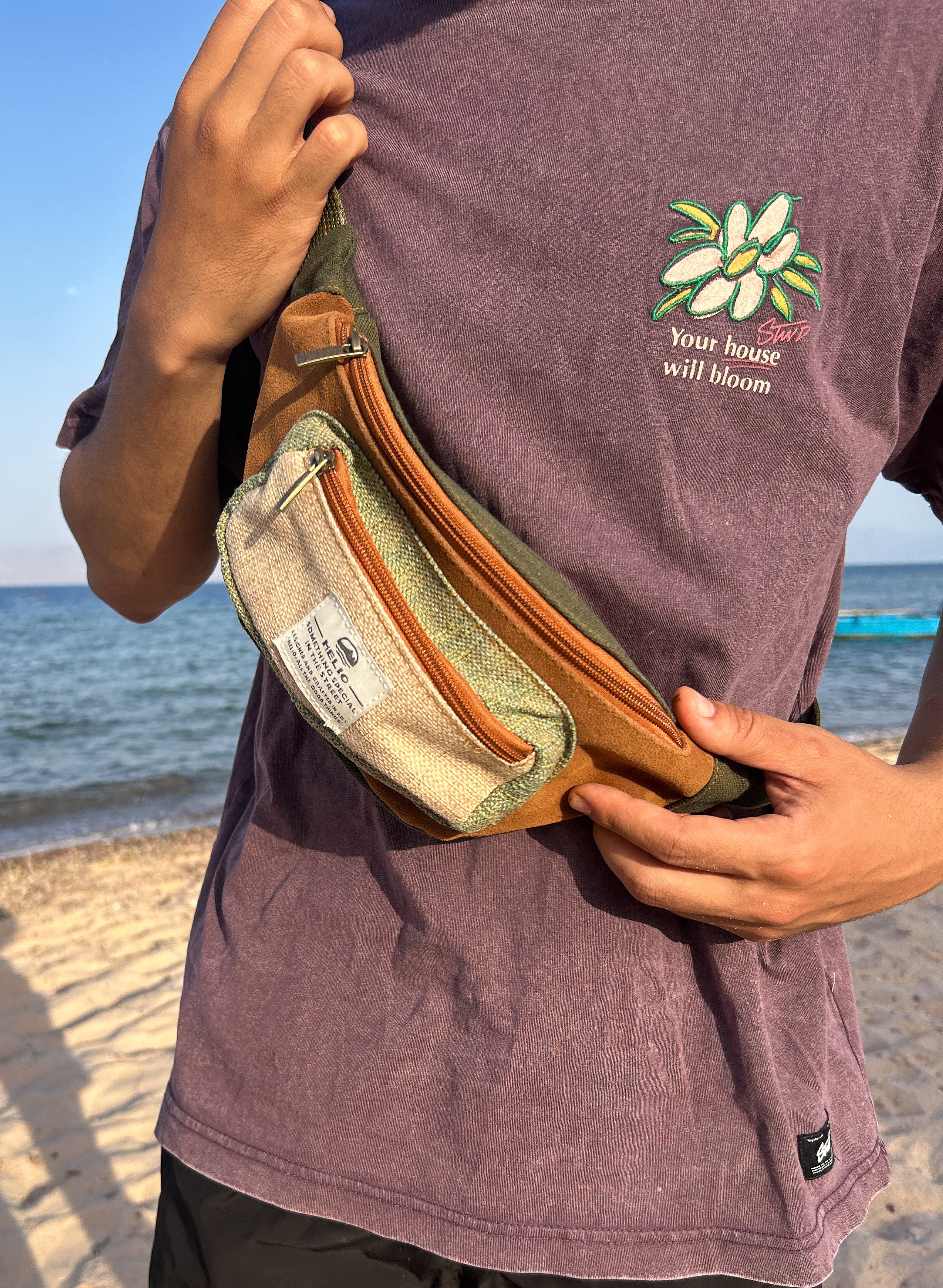 HIPPIE FANNY PACK OLIVE - Image 5