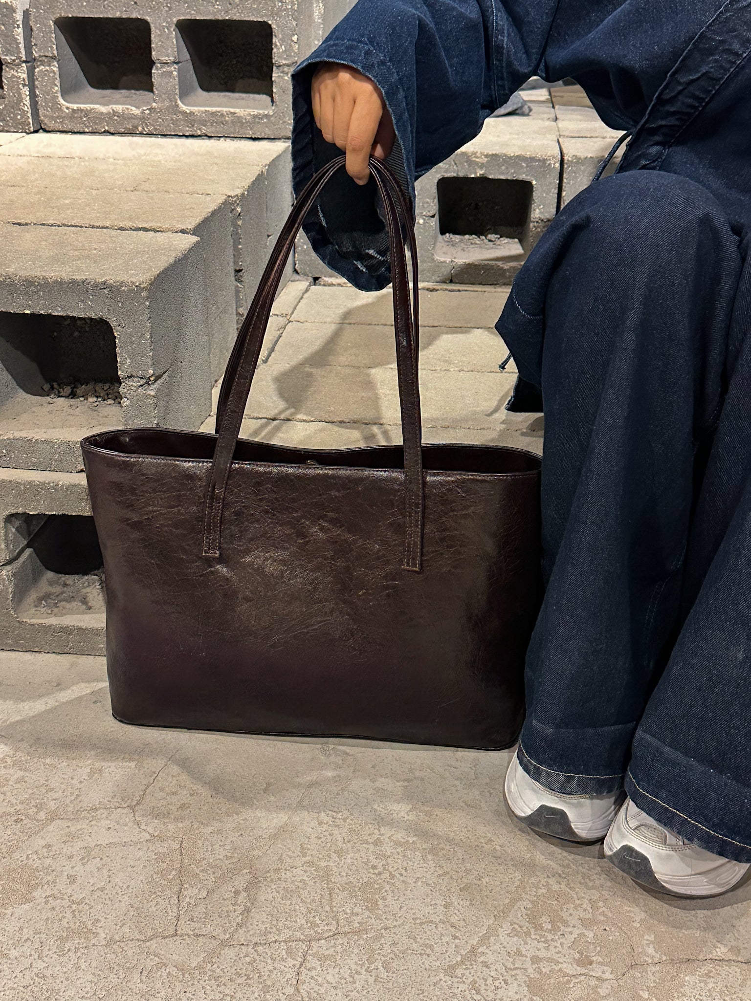 ORIGIN TOTE BAG BROWN - Image 3