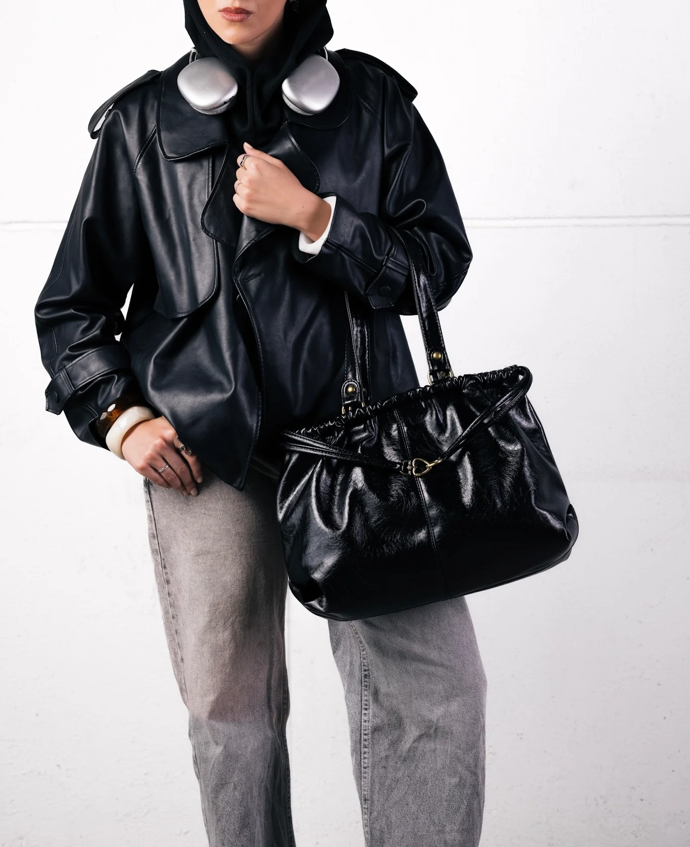 SCRUNCH BAG BLACK - Image 3