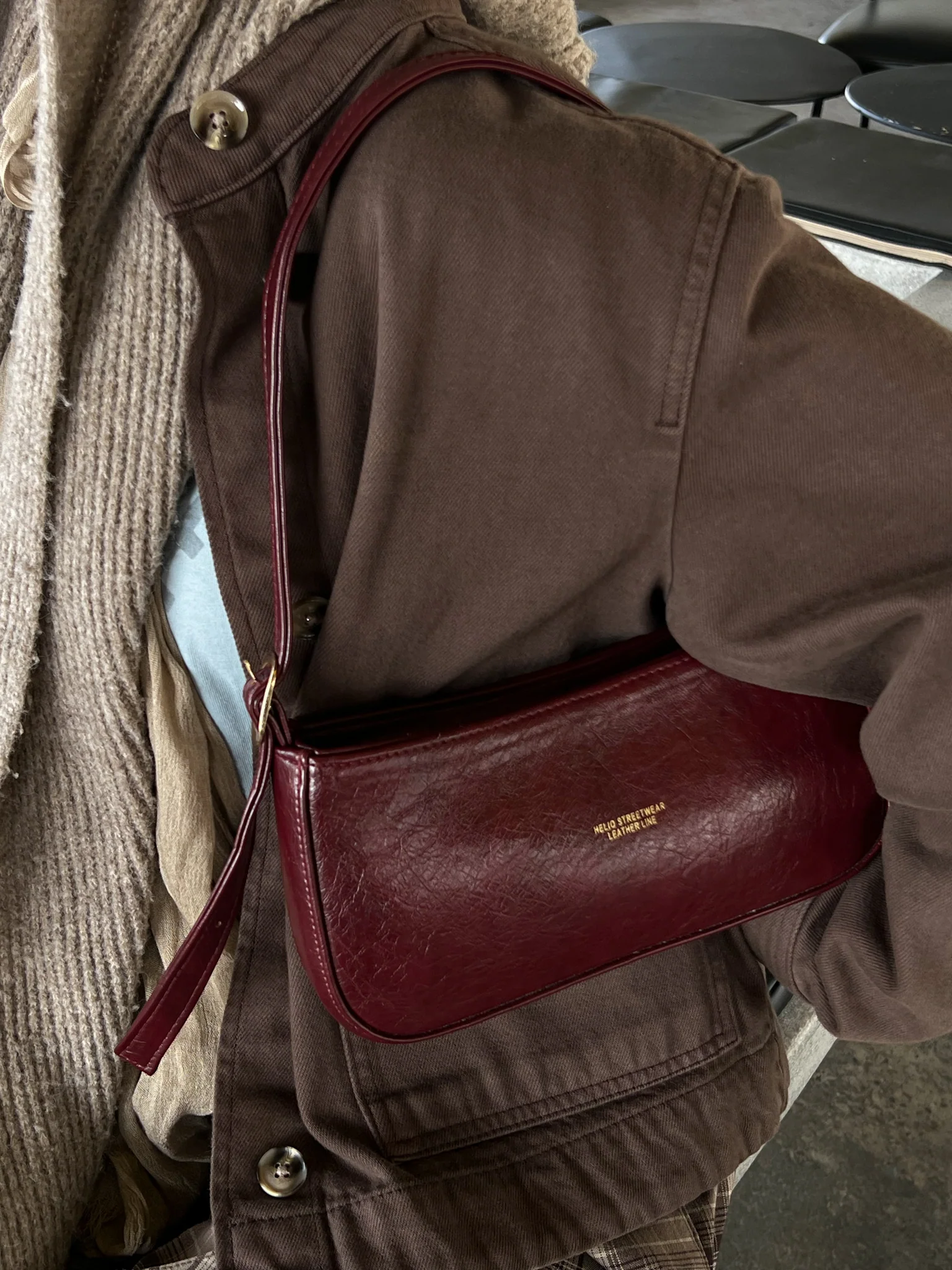 TOKEN BAG BURGUNDY - Image 2